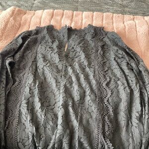 Stylish Black Lace Blouse